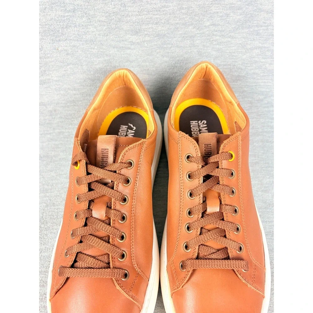 Samuel Hubbard Sunset Sneakers Mens 10.5 Brown Tan Leather Lightweight Comfort